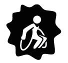 Icon Ort barrierefrei für Rollstuhlnutzende